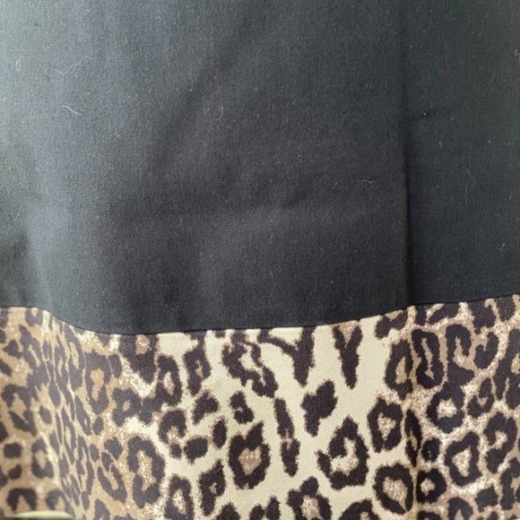 Banana Republic Black/Leopard Skirt - Picture 2 of 4
